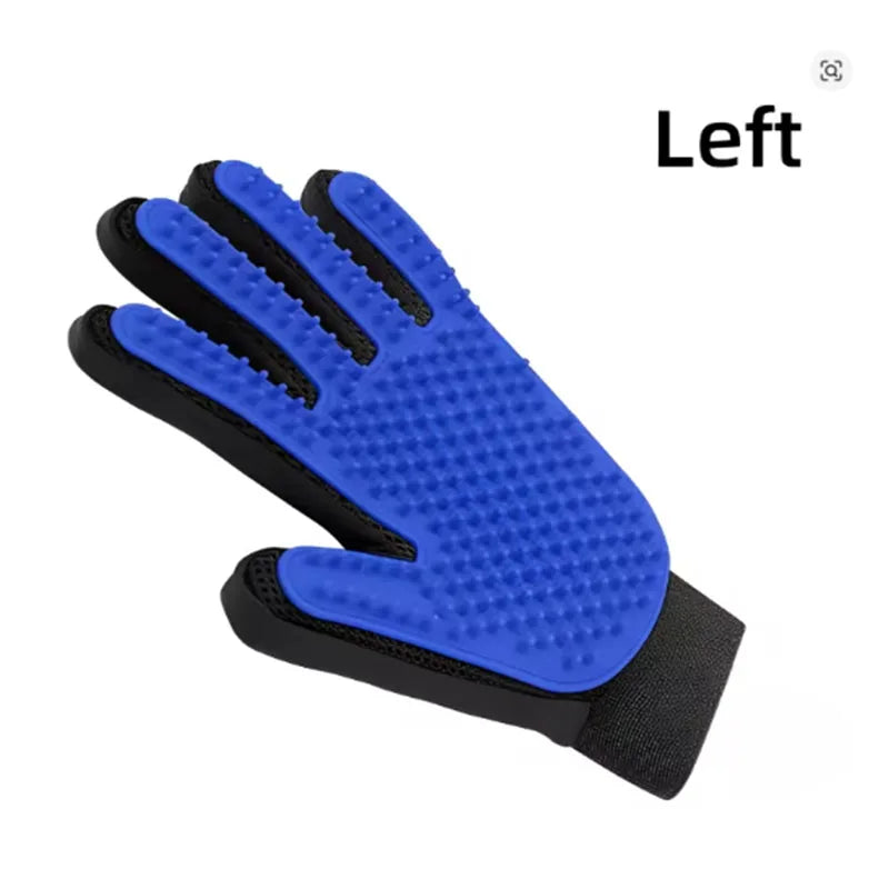 Pet grooming deshedding glove