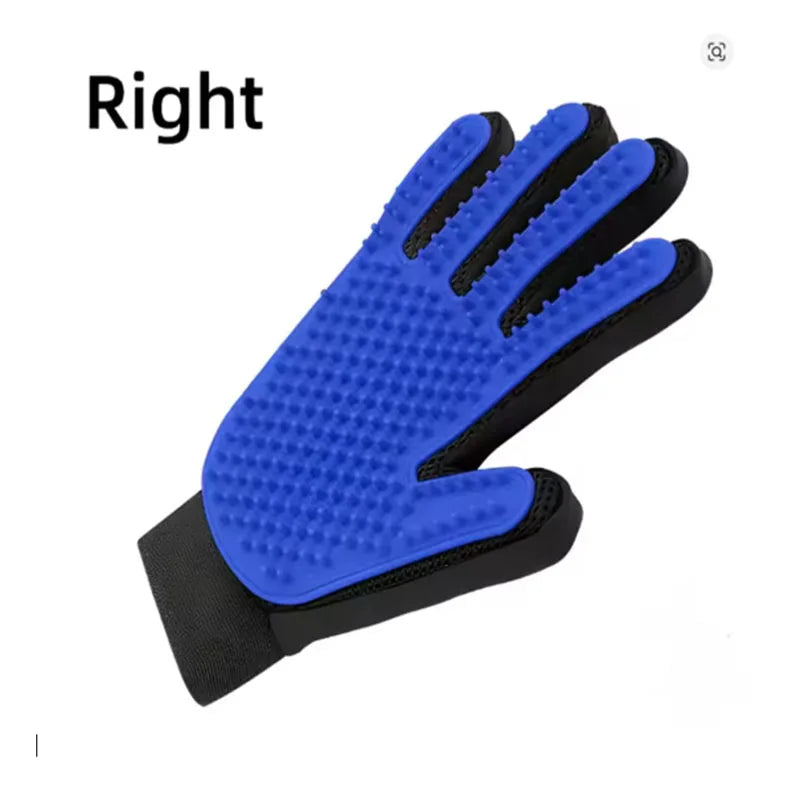 Pet grooming deshedding glove