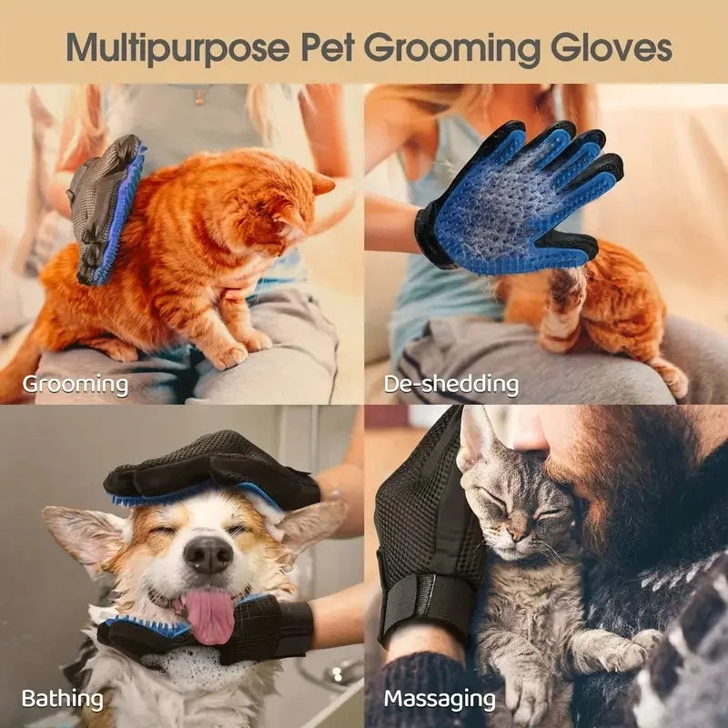 Pet Grooming Deshedding gloves