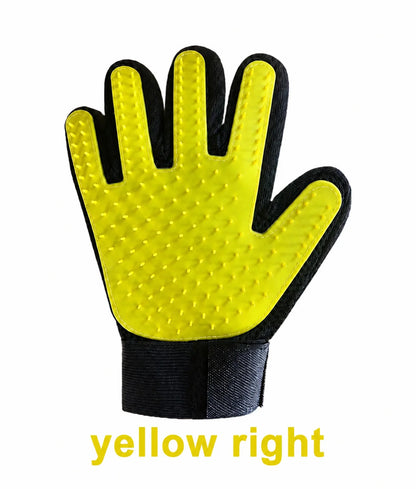 Pet grooming deshedding glove