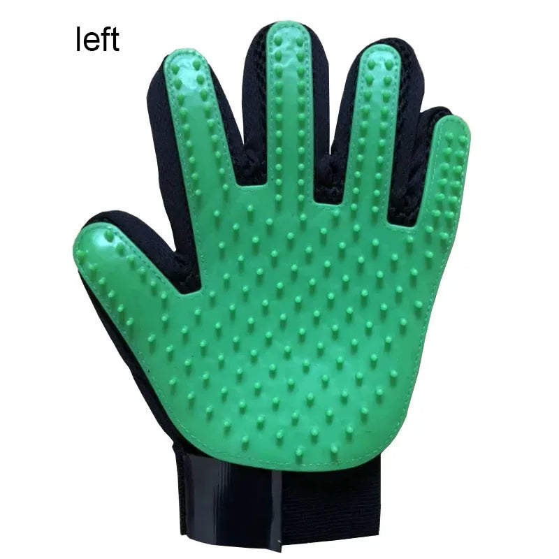 Pet grooming deshedding glove