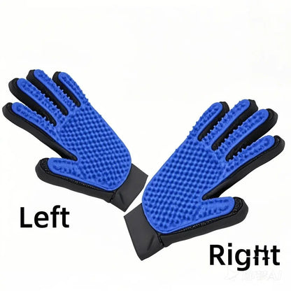 Pet grooming deshedding glove
