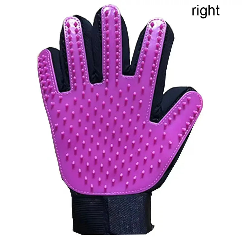 Pet grooming deshedding glove