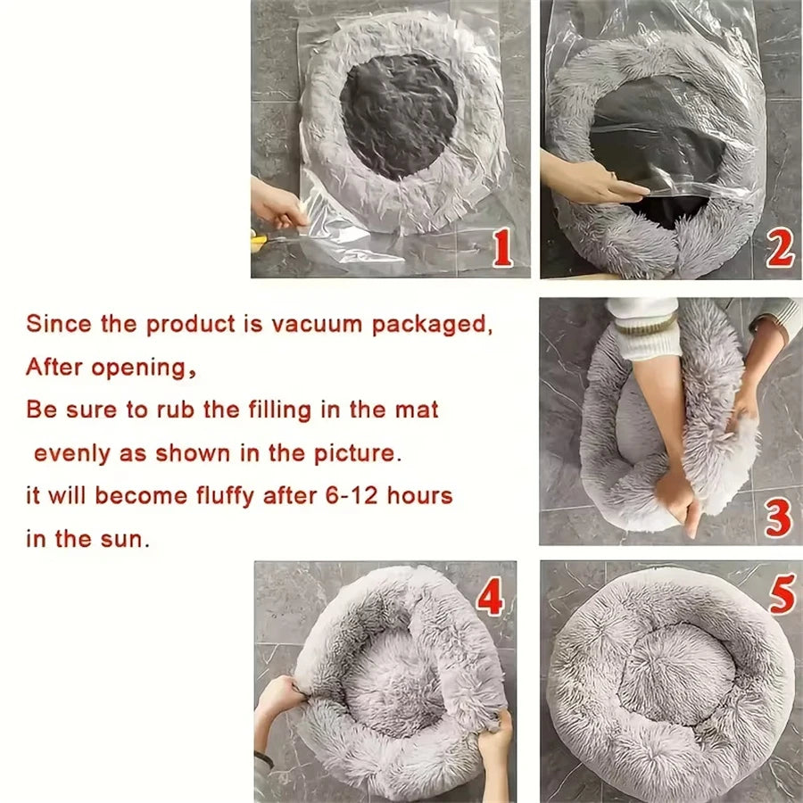 Calming donut bed dog/cat