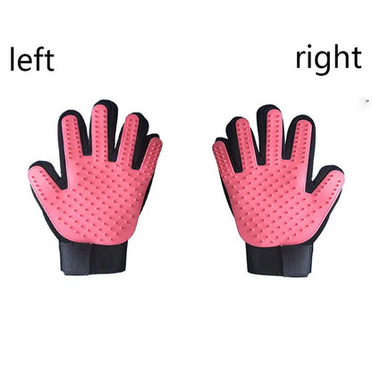 Pet grooming deshedding glove