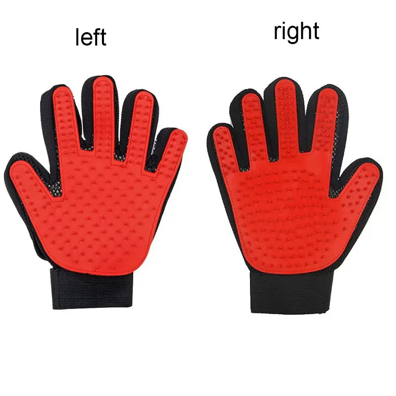 Pet grooming deshedding glove