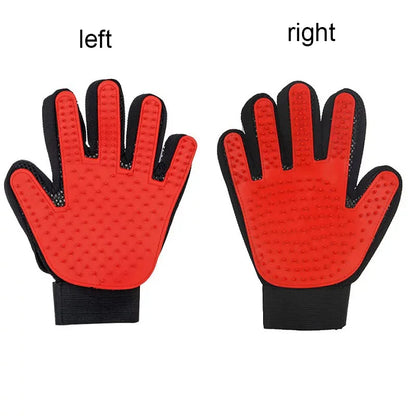 Pet grooming deshedding glove