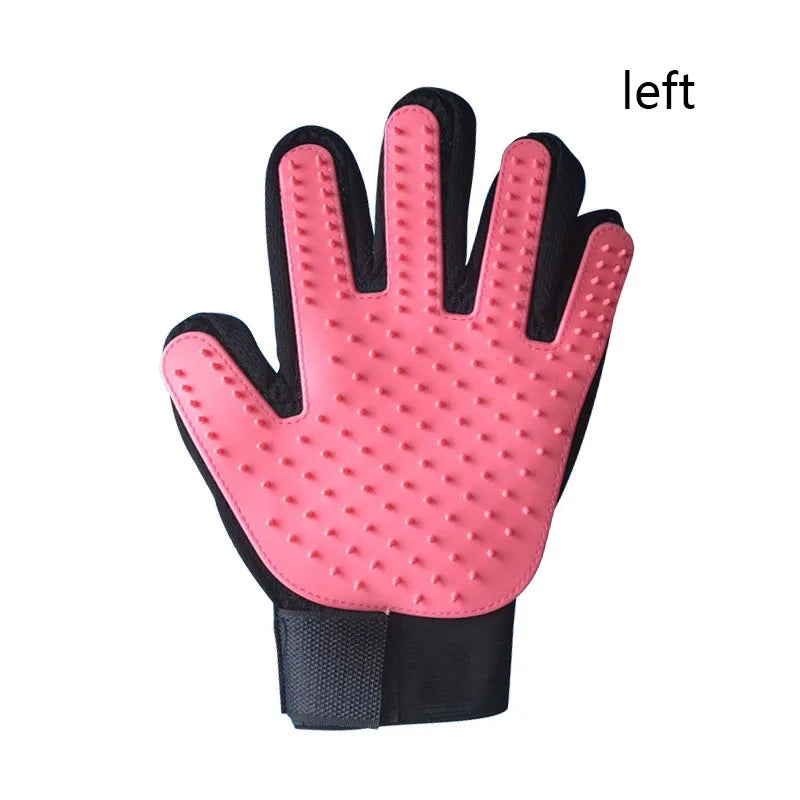 Pet grooming deshedding glove