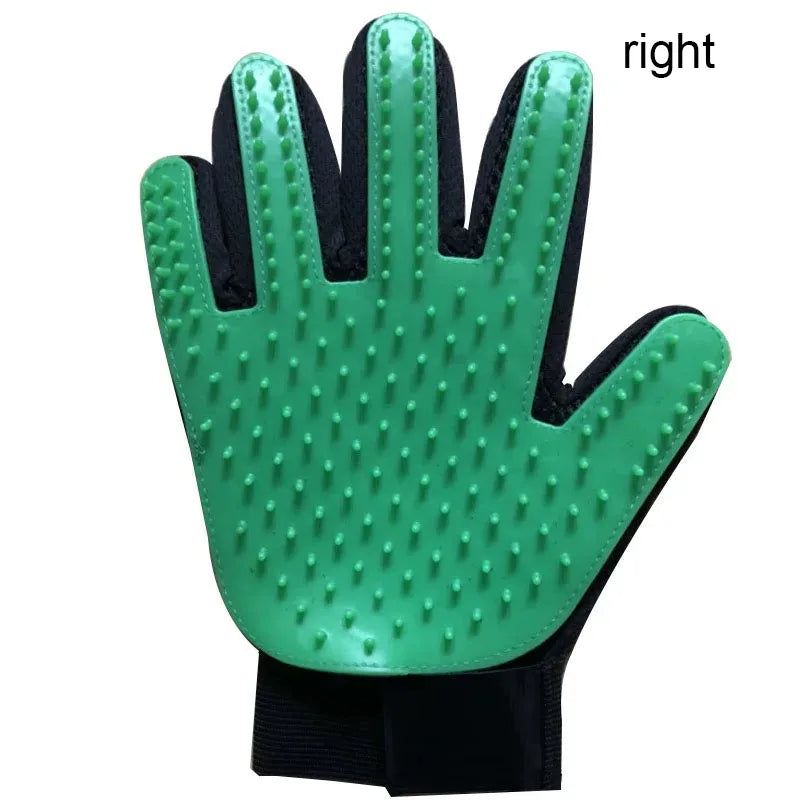 Pet grooming deshedding glove
