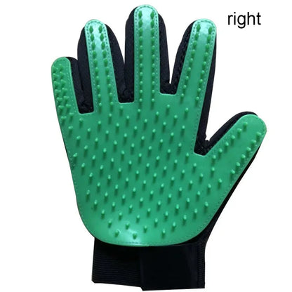 Pet grooming deshedding glove