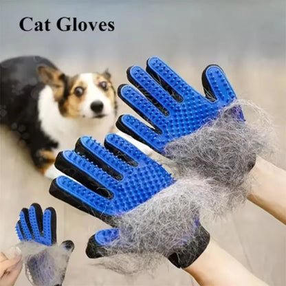 Pet grooming deshedding glove