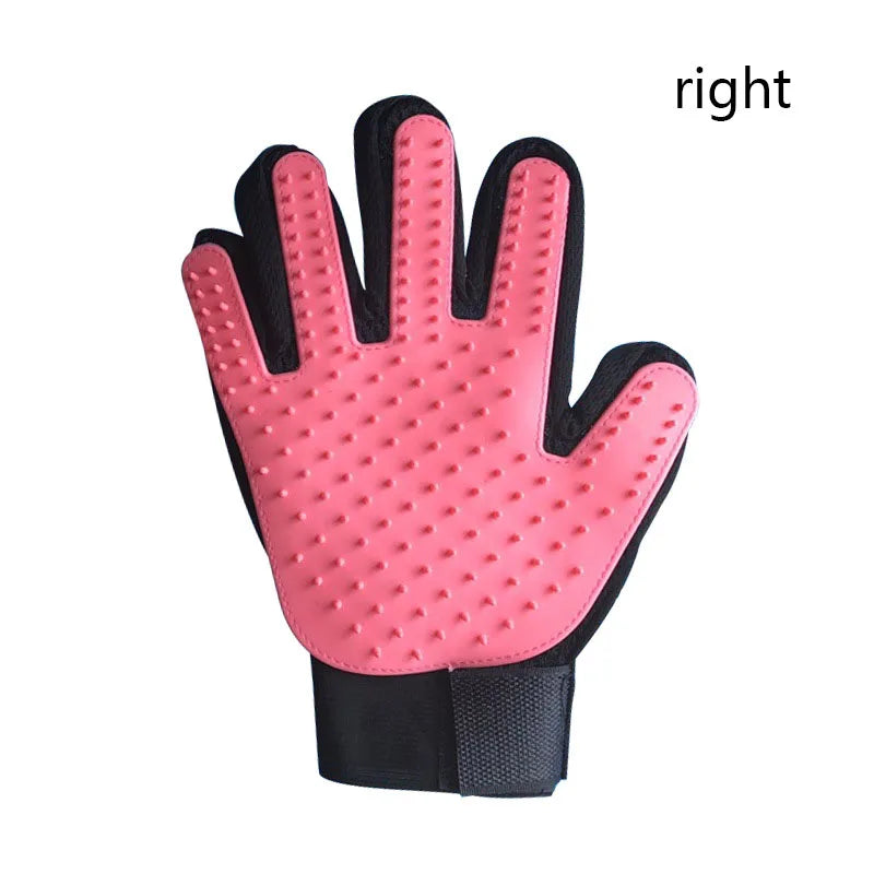 Pet grooming deshedding glove